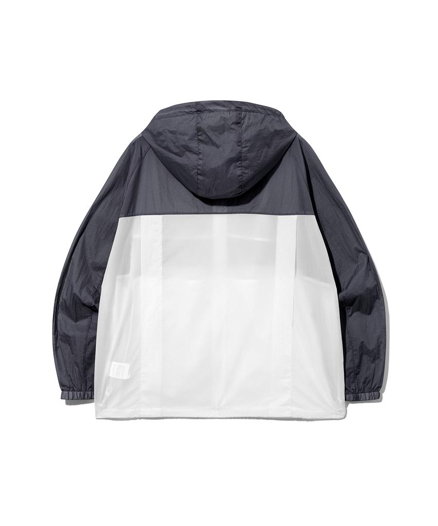 Ucla Unisex Color-Blocked Ultralight Windbreaker Jacket [Dk-Grey] (Ub3Uj5A)