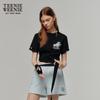 Teenie Weenie Women's Bear & Letter Embroidered Short Sleeve T-Shirt