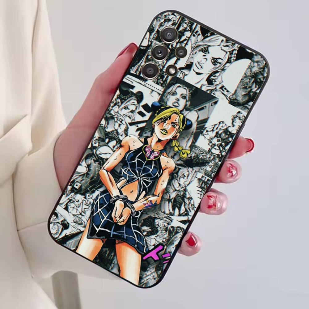 

Anime J-JOJO Cool Cujoh Jolyne Phone Case For Samsung S25,S24,S21,S22,S23,S30,Ultra,S20,Plus,Fe,Lite,Note,10,Black Cover Samsung S23plus5G