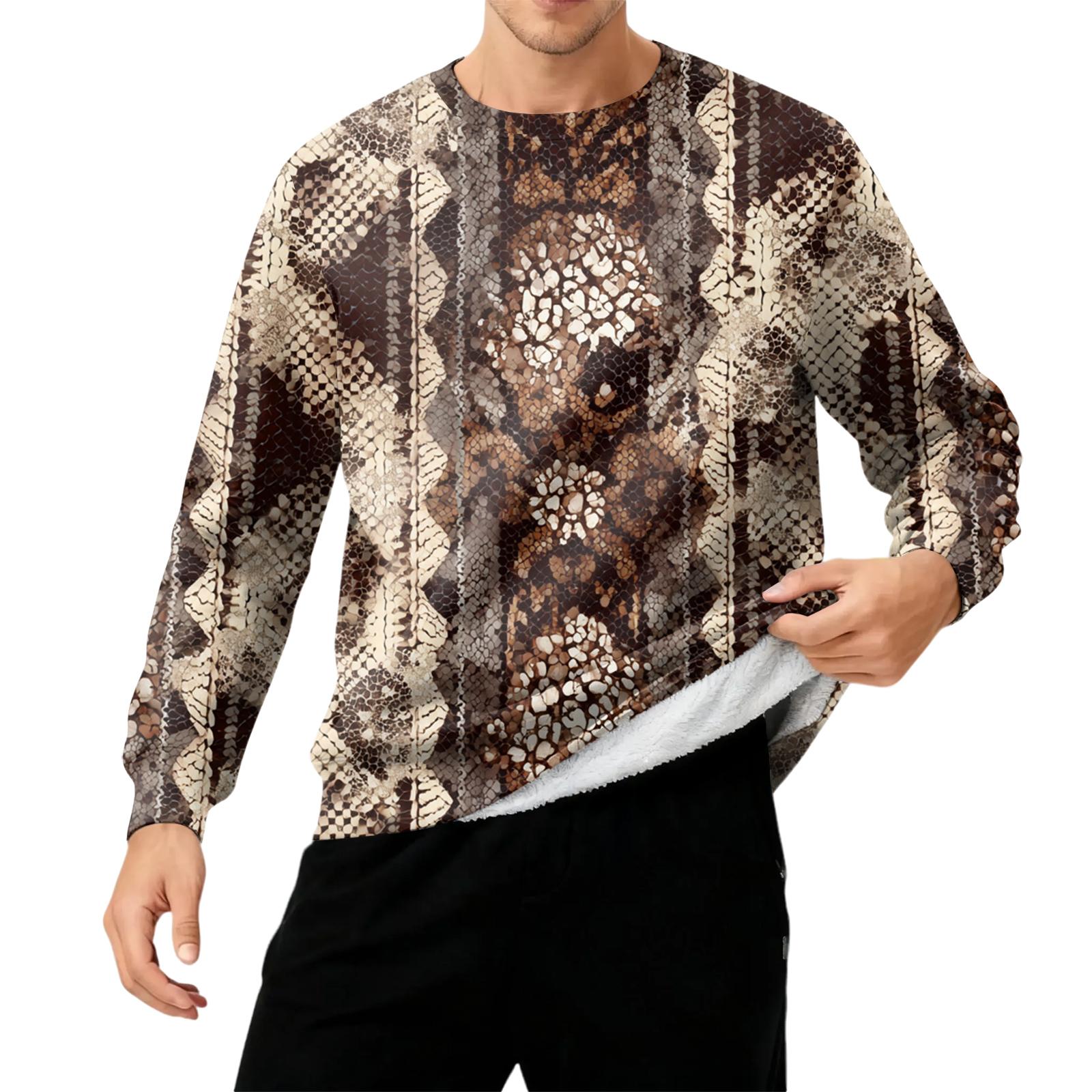 

Мужская толстая теплая толстовка с флисовой подкладкой и круглым вырезом XL хаки