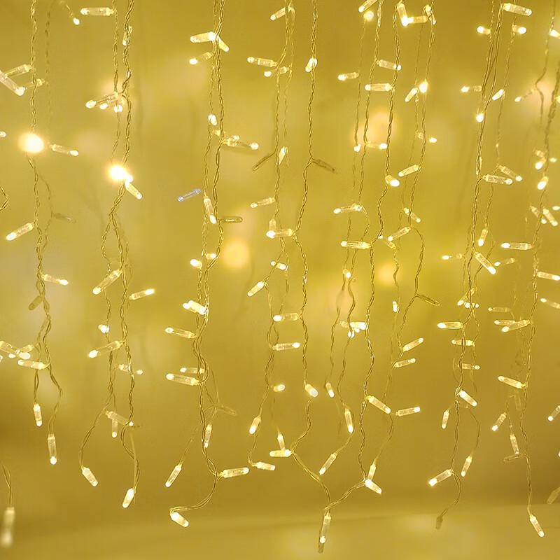 UOSU Decorative LED Waterfall Curtain String Lights