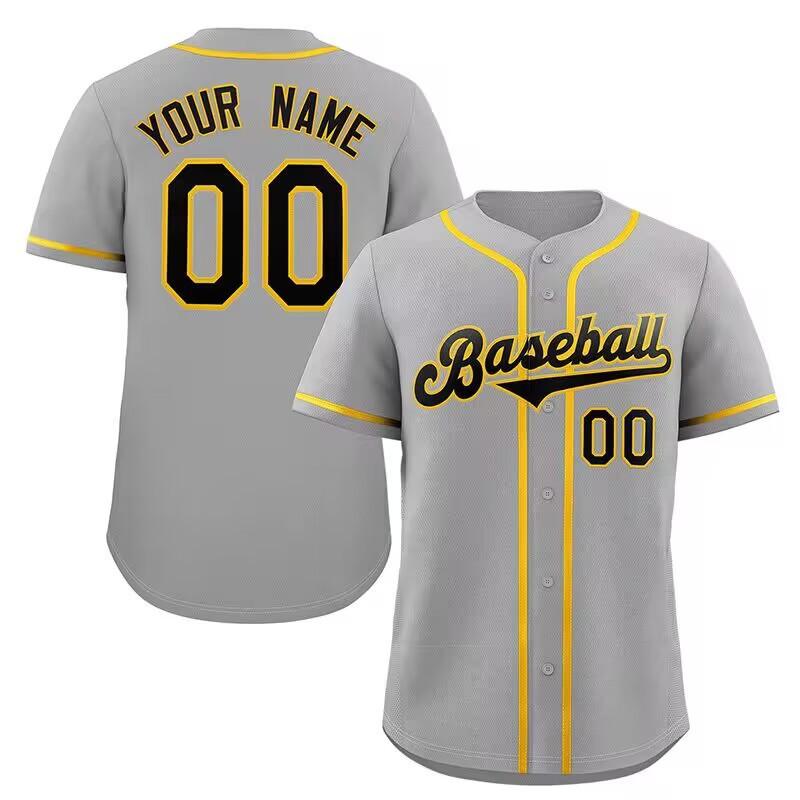 Unisex Quick-Dry Baseball Jersey Short Sleeve Open Front Top Sports Cycling Team Activities
