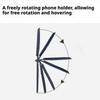 Magnetic Square Card Holder Phone Kickstand with Swivel Hinge Multi Angle Adjustable Anti Theft RFID Protection
