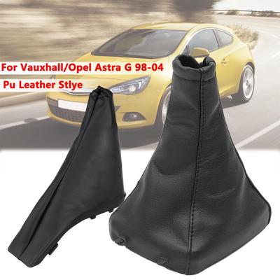 Pu-Leder-Handbremse-Gang-Shift-Boot-Gamasche Gaitor-Abdeckung für Opel/Vauxhall Astra G 1998-2004 Coupe 2000-2004
