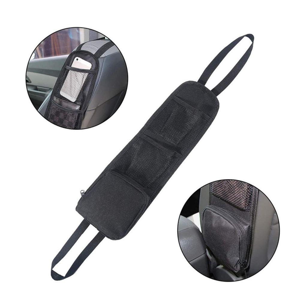 Itisyou Car Seat Hanging Storage Mesh Side for Storing Cell Universal Ideal for Sedans and SUVs Bag, Multi-Pocket Organizer, Phones, Keys, Glasses,
