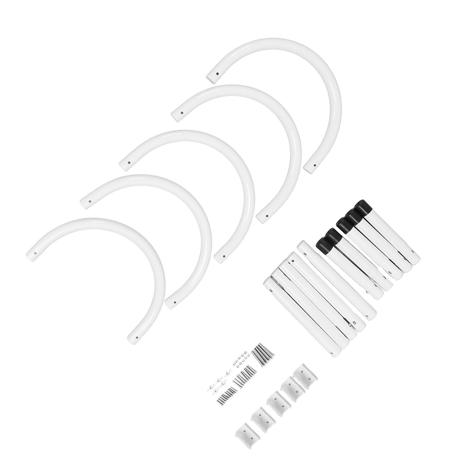 

Heavy Duty Aluminum Pool Cover Holder, 43X26Cm, U-Shaped Tube, Stable Support, Keep Away, Pre-Drilled Hooks for Ground Swimming Pools, Stylish a