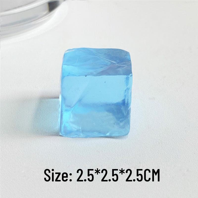 

Симпатичные кубики льда с морской солью в стиле Xiaohongshu, гелевые игрушки для снятия стресса Blue ice cubes синий