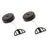 Pack Of 2 Replacement Petrol Fuels Oil Caps Suitable For MS180 MS170 MS018 MS017 Chainsaws Easy To Install Black Plastic