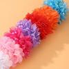Elástico de Cabelo Cor Vibrante Decoração de Pérolas Artificiais Faixa de Cabelo Infantil Performance de Palco Alto