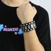 Trendy Retro Punk Leather Rivet Bracelet
