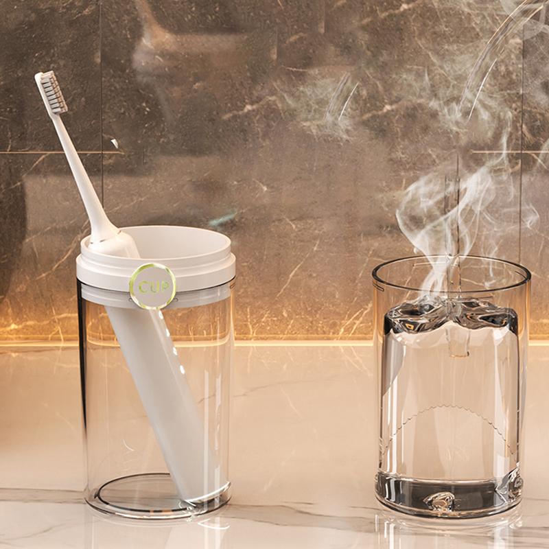 1Pcs Portable Toothbrush Dustproof Cup Bathroom Toothpaste Holder Storage Case Box Organizer Travel Toiletries Storage Cup