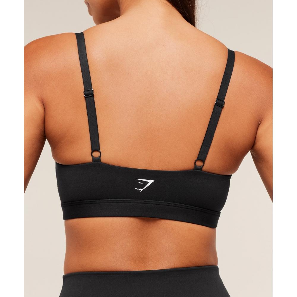 Gymshark Balkon Peekaboo Sport-BH Schwarz B4b6j Bb2j