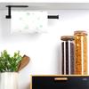 Wall-Mounted Self-Adhesive Paper Towel Holder, Screw-On Kitchen Hanger