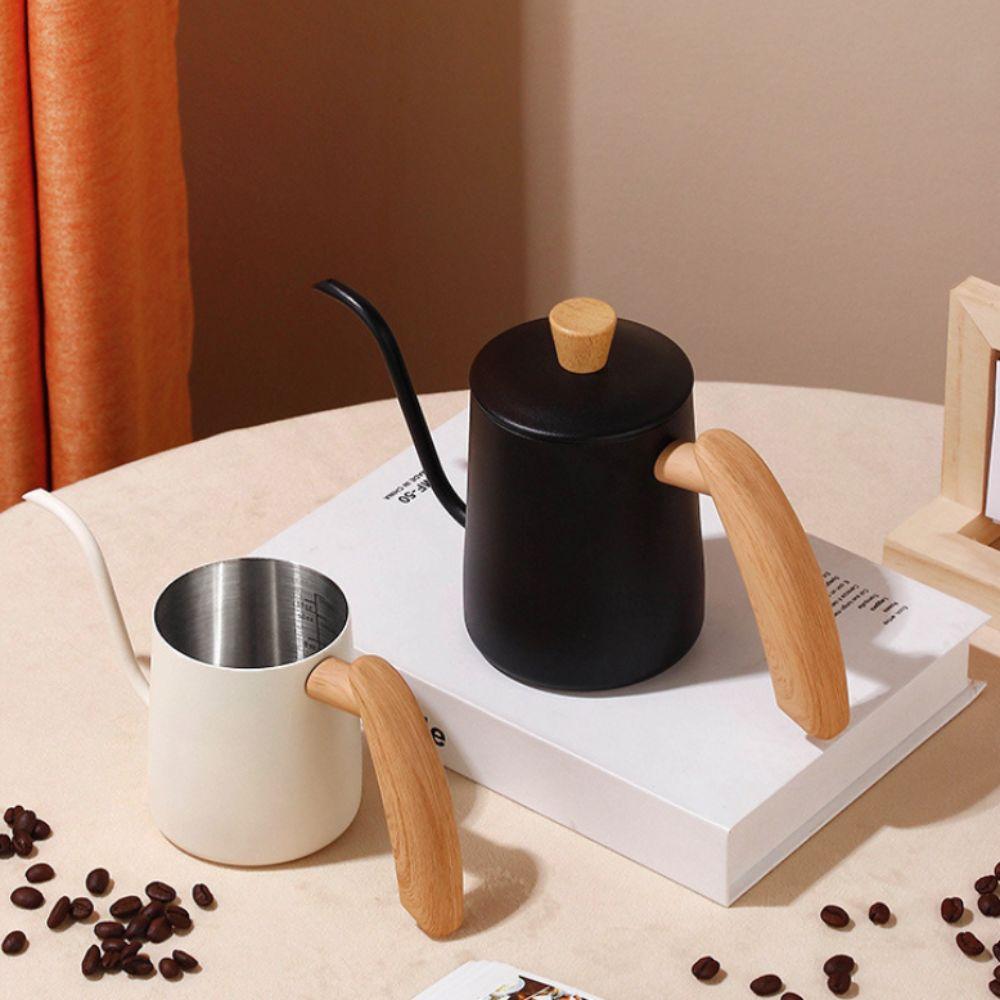 304 Stainless Steel Pour Over Coffee Kettle 350/600 ML Coffee Maker Pot Gooseneck Coffee Pot  Home