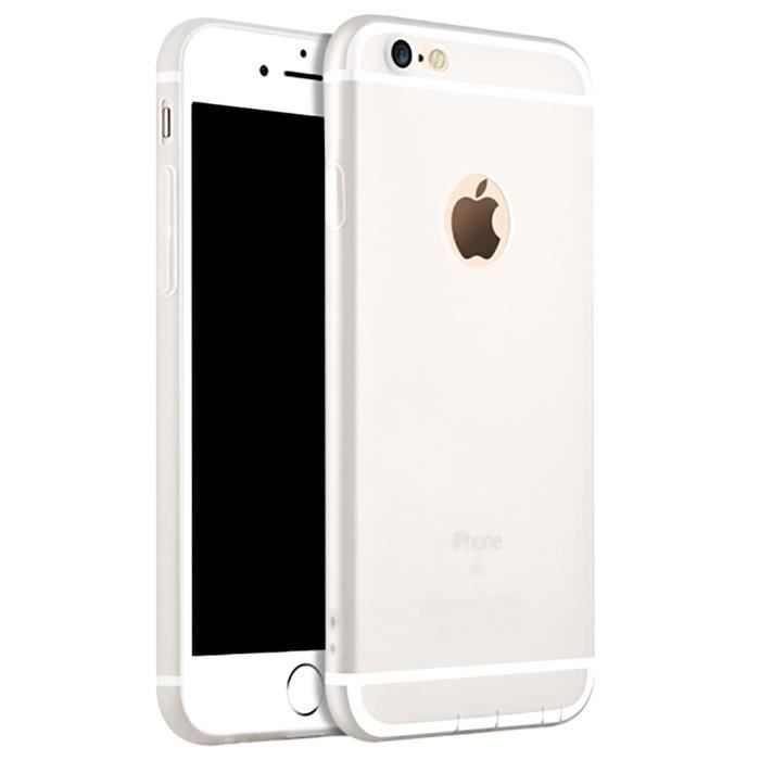 Protective Case - E.F.CONNECTION - iPhone 6/6S - Matte Silicone - Semi-transparent - Shockproof