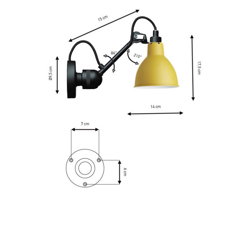 Modern Nordic Minimalist Swing Arm Wall Lamp