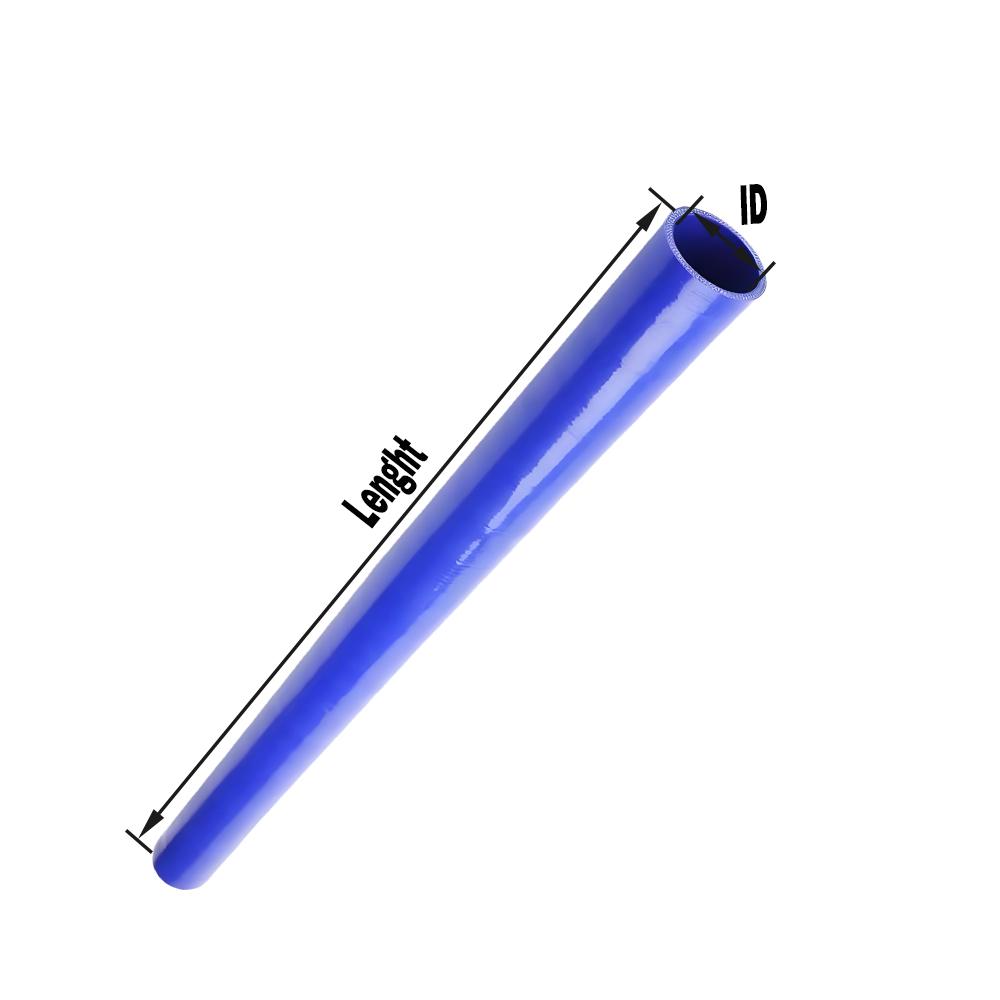 Furtun de răcire/conductă de admisie aer/furtun de apă, ranforsat roșu, albastru, negru, din silicon drept pentru temperaturi înalte, ID16-120mm