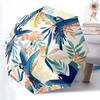 1pc Parrot Floral Automatic Folding Umbrella - Portable Collapsible, 8-Rib Durable Frame, Perfect for Outdoor Use,  Yy251218124