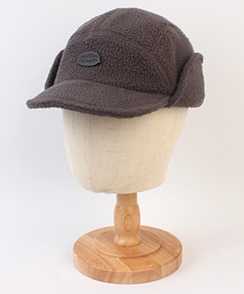 Yunibeosyeolkemiseuteuli Fleece Gray Half Earflap Cap