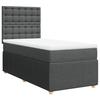 VidaXL Slatted Bed Base with Mattress Dark Grey 80x200 Cm Fabric 3294198
