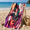 Powerful Demon Anime Beach Towel Microfiber Beach Towel, Lightweight and Quick-Dry, for Summer Travel, Swimming Pool Fan Birthday Gift