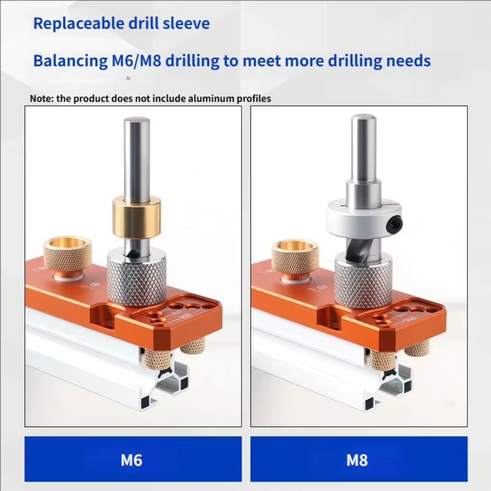 High-strength Drill Guide Tool Adjustable Design Profile Punching Assistant  Woodworking