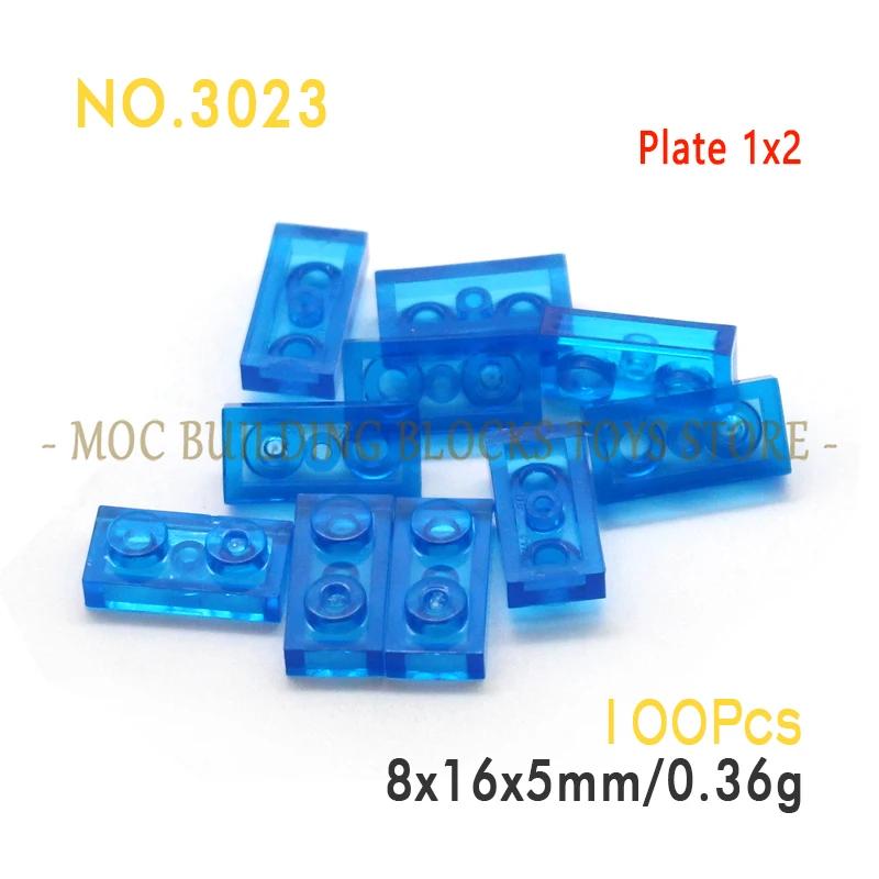 Moc Parts 3023 Plate 1X2 Building Block Bricks Classic Diy Architecture Creative Education Compatible With Accessories Toys