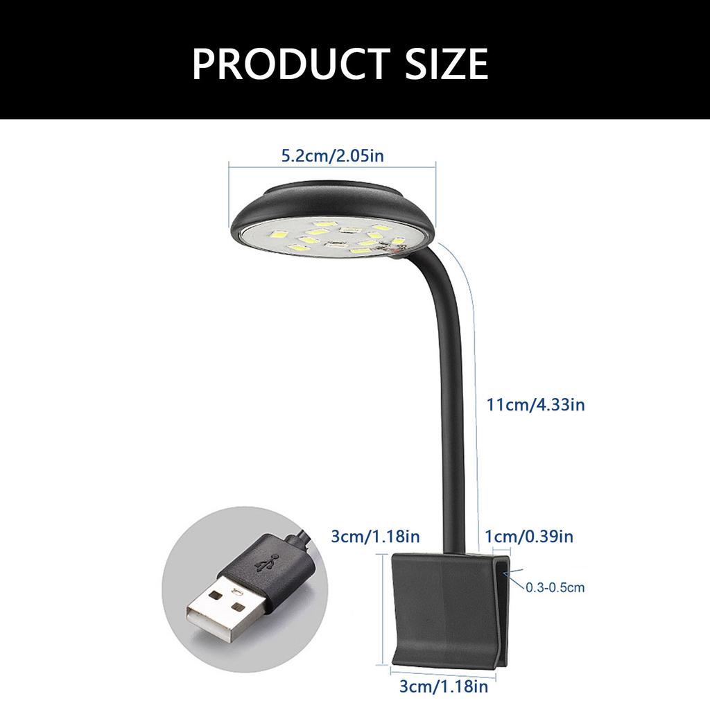 Aquariumlicht Vollspektrum Aquarienlampe mit einstellbarer Helligkeit Aufsteck-Aquarienbeleuchtung für verschiedene Größen von Aquarien