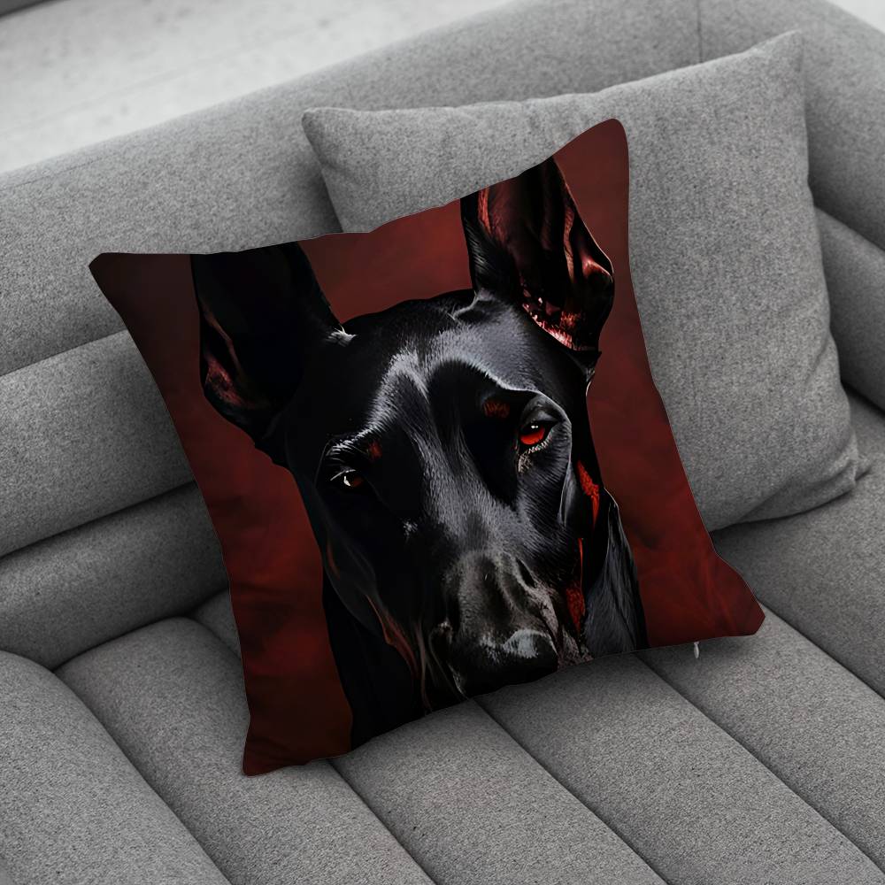 Doberman Dog Creative patterned pillowcases for interior decoration office living room home