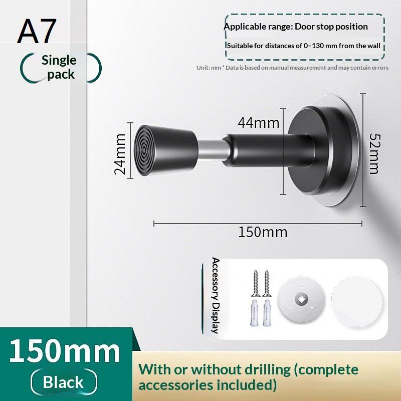 Hydraulic Buffer Door Stopper Wall Mounted Silent Non-Slip Door Bumper for Home Living Room Dining Room Doors