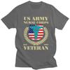 Custom US Army Nurse Corps Veteran T Shirt for Unisex 100% Cotton Tshirt Tee Short Sleeve T-shirts Clothing Gift