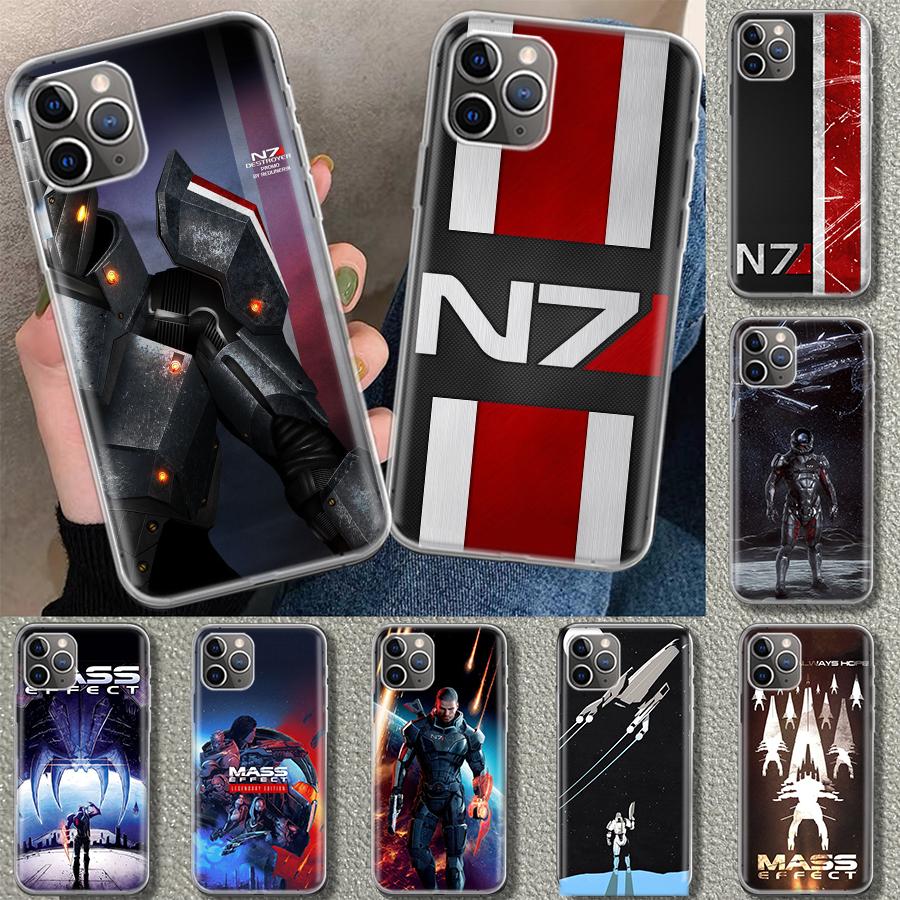 N7 Mass Effect Phone Case Cover for iPhone 11 12 13 Mini 14 15 Plus 16 Pro Max 17 Air 7 8 + SE Art Customized Fundas 11 12 13 Mi