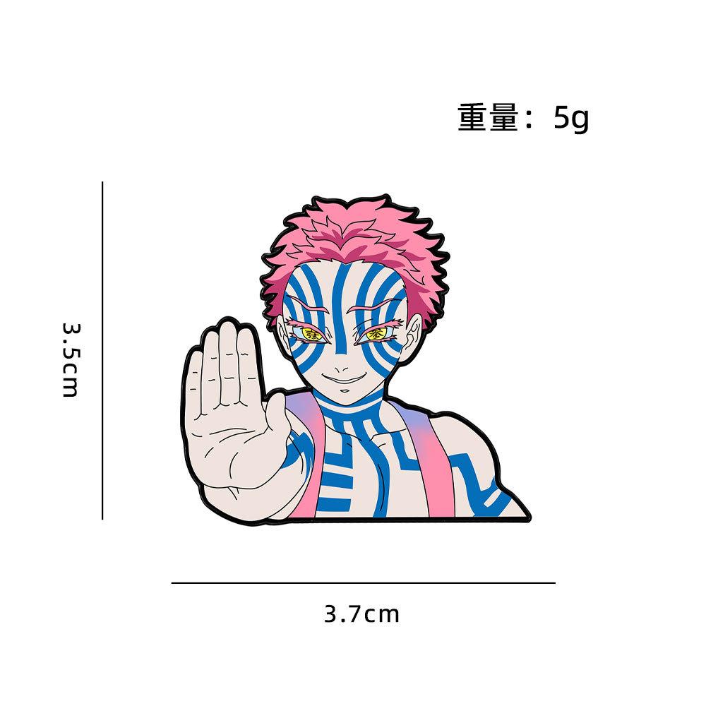 NEW HOT Anime Cartoon Series New Ghostblade Environmental Protection Metal Badge Cute Bag Clothing Decoration Spot Direct S