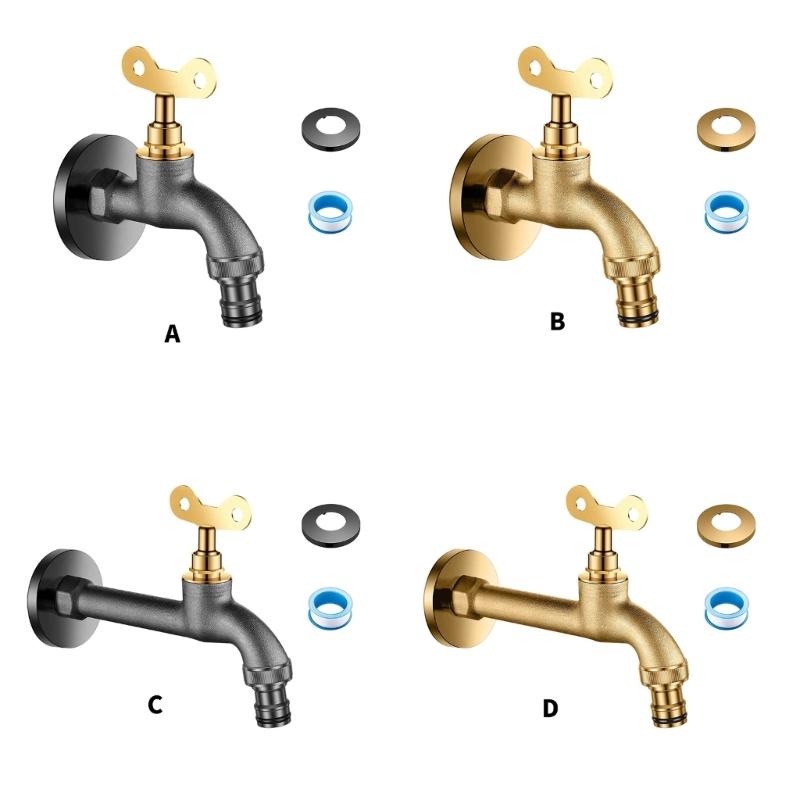 Resistant Locking Exteriors Spigot with Solid Bronze Construction Freeze Protects Tap for Outdoor Water Control