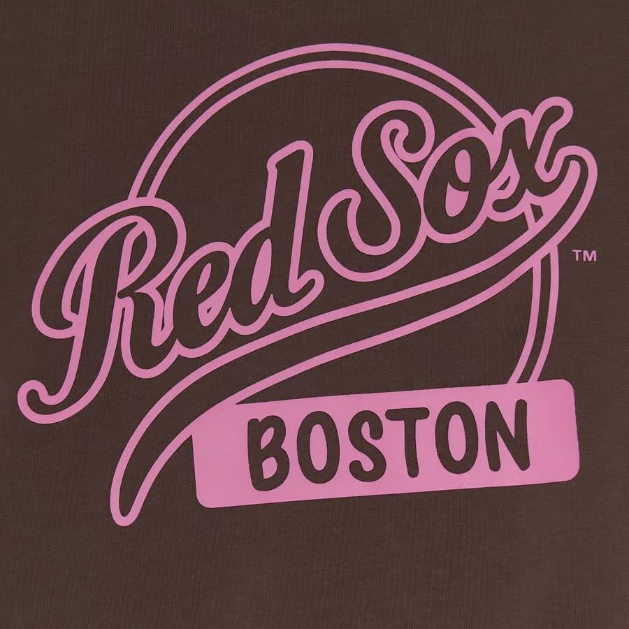 New MLB Boston Red Sox Overfit T Shirt Unisex Brown 3ATSB5353-43BRS