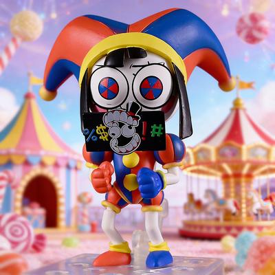 10 cm Fantastiskt Digital Circus Figurer Set #2583 Q Version Pomni Actionfigurer Ledad Modell PVC Samling Skrivbordsdockor Leksak