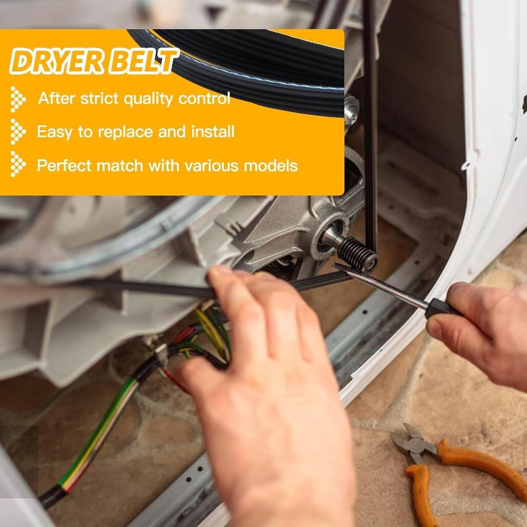 Dryer Drum Belt for Kenmore Dryer 70 Series 80 Series and Model 110 Series, Dryer Drum Belt Replacement Parts for Kenmore.