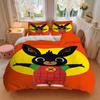 3pcs Bing Bunny Home Decor Bedding Set-Universal Three-Piece Suit for Bedroom, Guest Room, Living Room, Hotel-Festive Gift for Fans, Travele