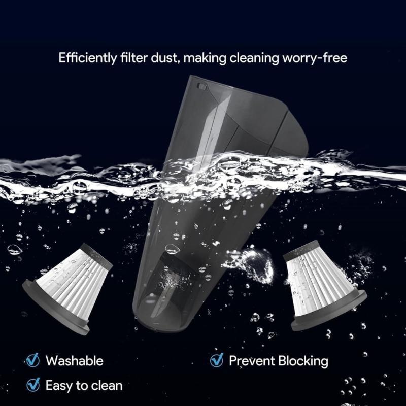 Rechargeable Mini Car Vacuum Lightweight Design Vacuum Cleaner for Easy Cleaning