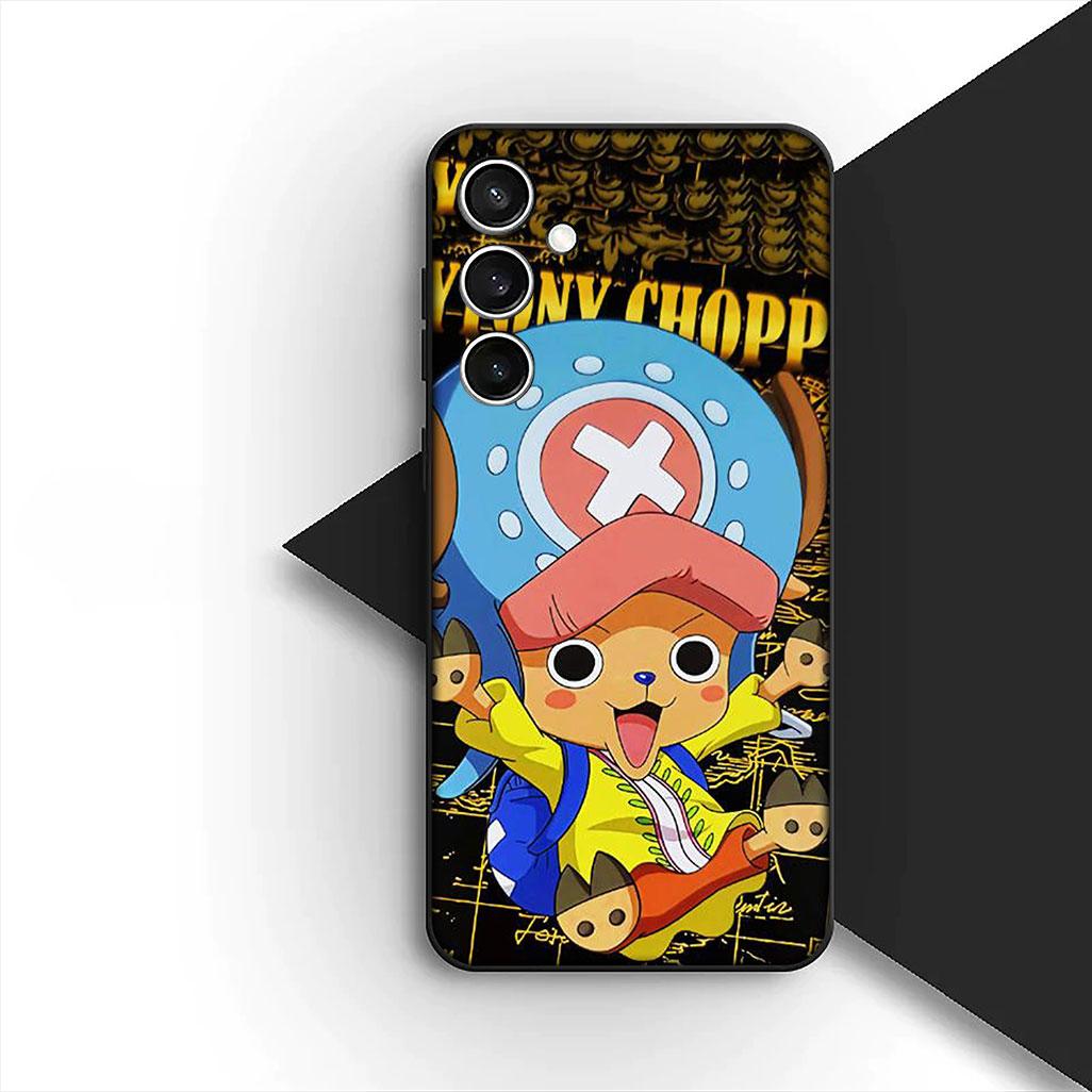 Cover for Samsung Galaxy S24 S25 S23 FE Ultra Plus S7 Edge S25+ S23+ A56 5G Casing Phone Case Zoro Tony Chopper One Piece Luffy Galaxy S25