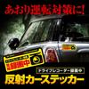 Sunny Reflective Sticker, Constant Recording, Countermeasure for Driving, Black Border, Size Approx. 5.9 x