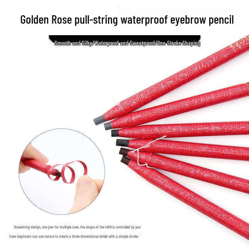 

Golden Rose Waterproof Eyebrow & Eyeliner Pencil with Plant-Based Powder Gray Brown