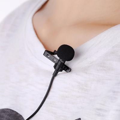 Microphone Flexible Easy To Use Metal Hands Free Lapel Mic for Podcast