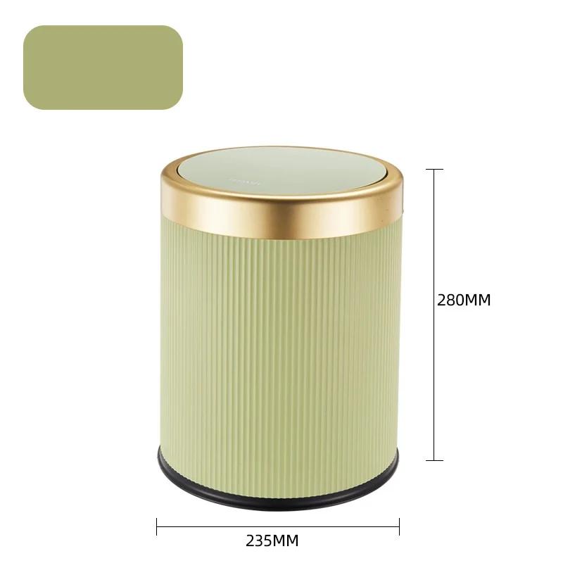 

Современный белый и черный двухслойный мусорный бак с крышкой-кнопкой для ванной комнаты, офиса и спальни 1pcs