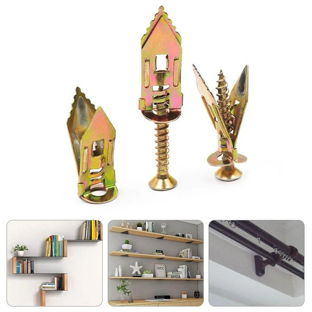 For Plasterboard Wall Self-Tapping Screw Expansion Nails Self Drilling Drywall Anchors with Screws