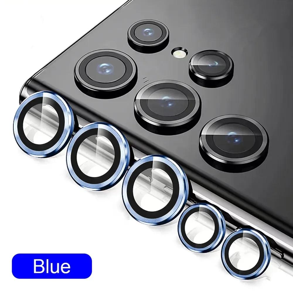 HD Tempered Glass Camera Lens Protector Metal Ring Film For Samsung Galaxy S26 S25 S24 S23 Ultra Plus Anti-Scratch