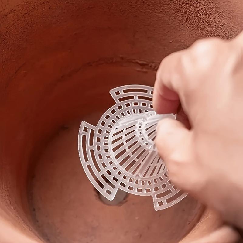Plastic Flower Pot Bottom Filter for Healthy Plant Roots - Protect and Increase Soil Oxygen
