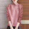 Women S Fleece Lined Thick Long Sleeve T Shirt Chinese Style Base Layer