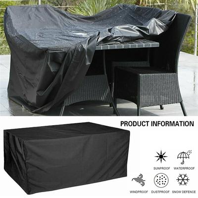 213x132x74 Açık Hava Mobilya Kılıfları Su Geçirmez Yağmur Kar Toz Rüzgar Geçirmez Anti-UV Oxford Kumaş Bahçe Çim Patio Mobilya Kılıfı