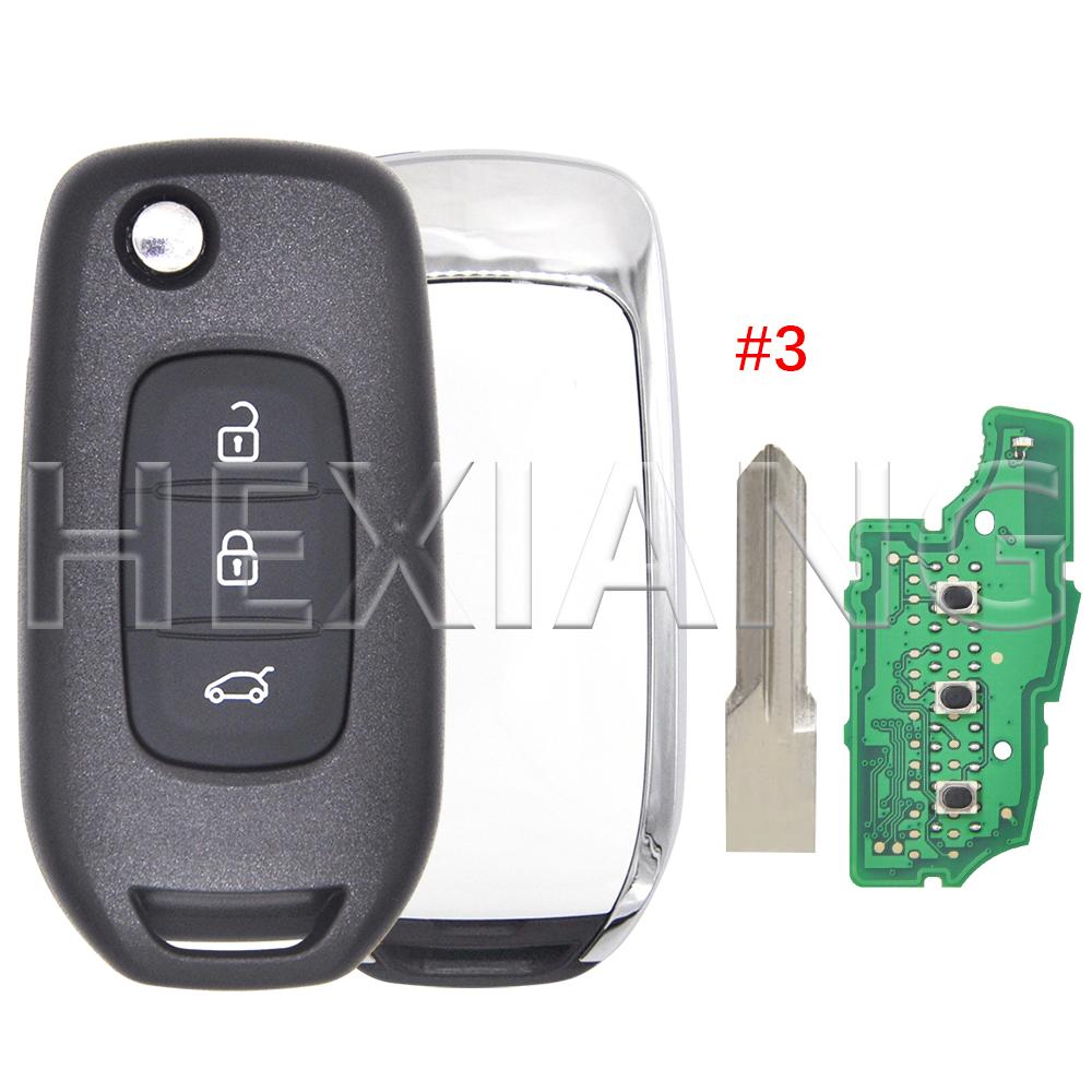DR 4A Chip 433MHz Car Remote Flip Key CWTWB1G767 For Renault Kadjar Captur Megane3 Symbol Logan 2 Sandero 2 Dacia Duster